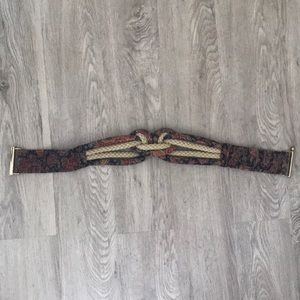 Vintage rope twist waist belt